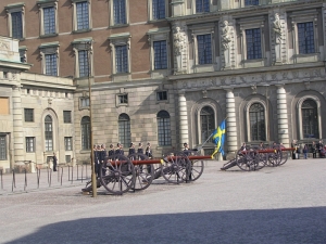 Стокгольм, Королевский дворец, смена караула